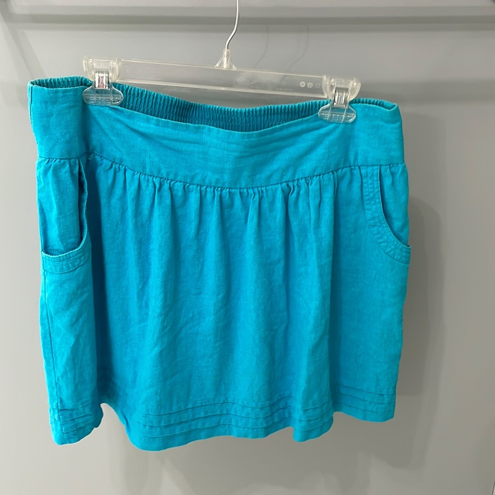 Blue mini skirt